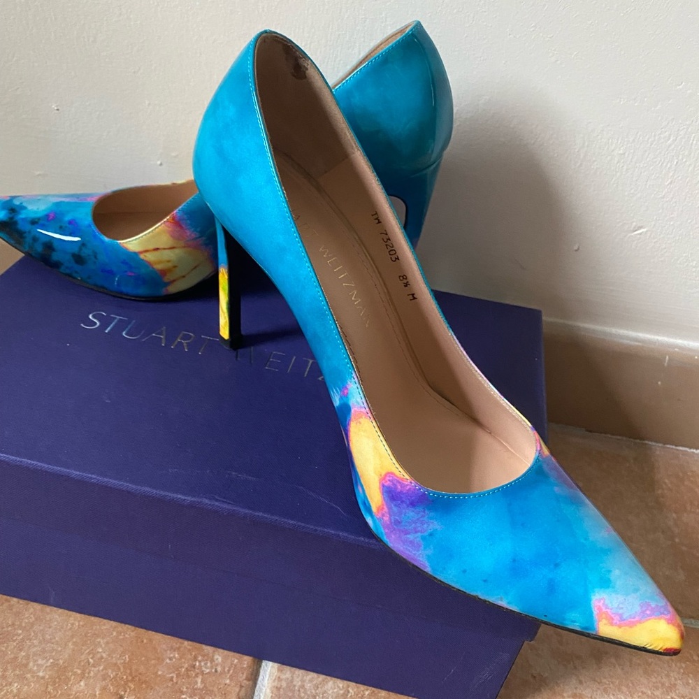 Stuart Weizman Blue Multi Pump With Clutch - image 2